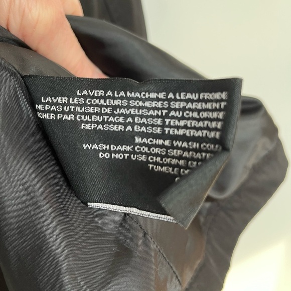 Majora Black Double-Breasted Pea Coat size large - Picture 5 of 7